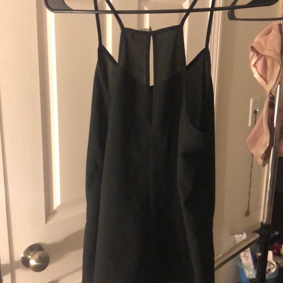 Black Tank Top with Keyhole Back - Picture 2 of 2